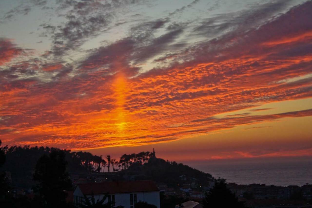 Inmejorables Vistas A Las Islas Cies Baiona Exterior foto