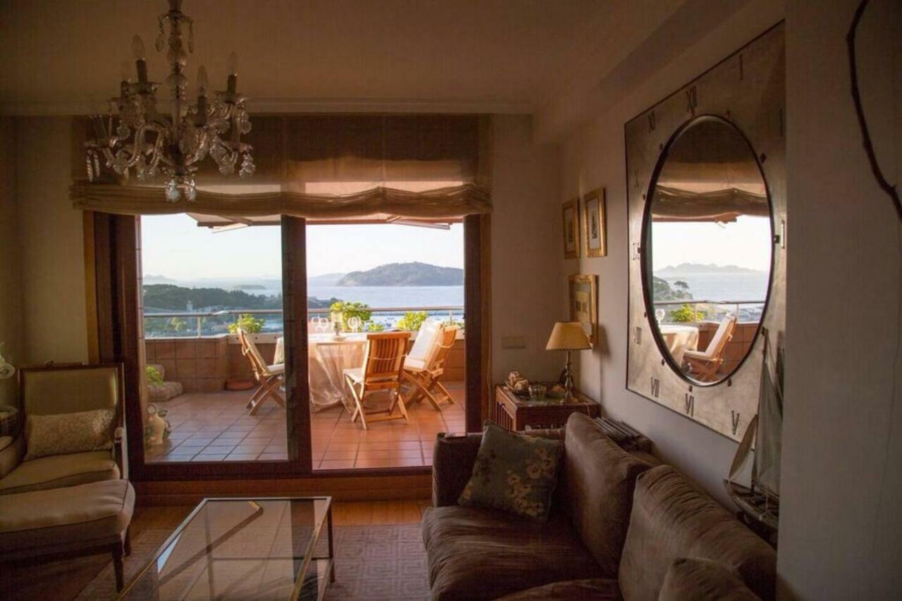 Inmejorables Vistas A Las Islas Cies Baiona Exterior foto